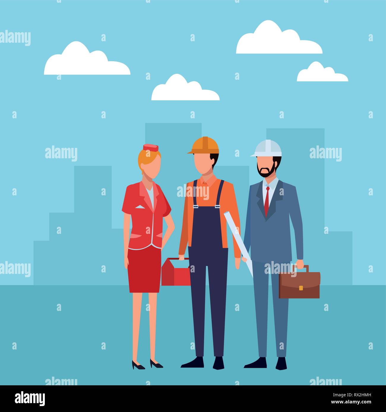 Jobs and professions avatar Stock Vector Image & Art - Alamy