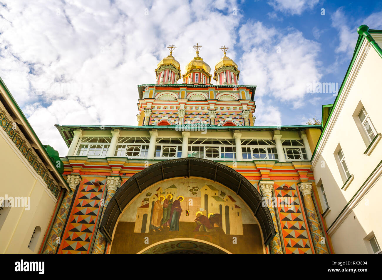 The Holy Trinity-St. Sergius Lavra in Sergiev Posad, Russia. Stock Photo