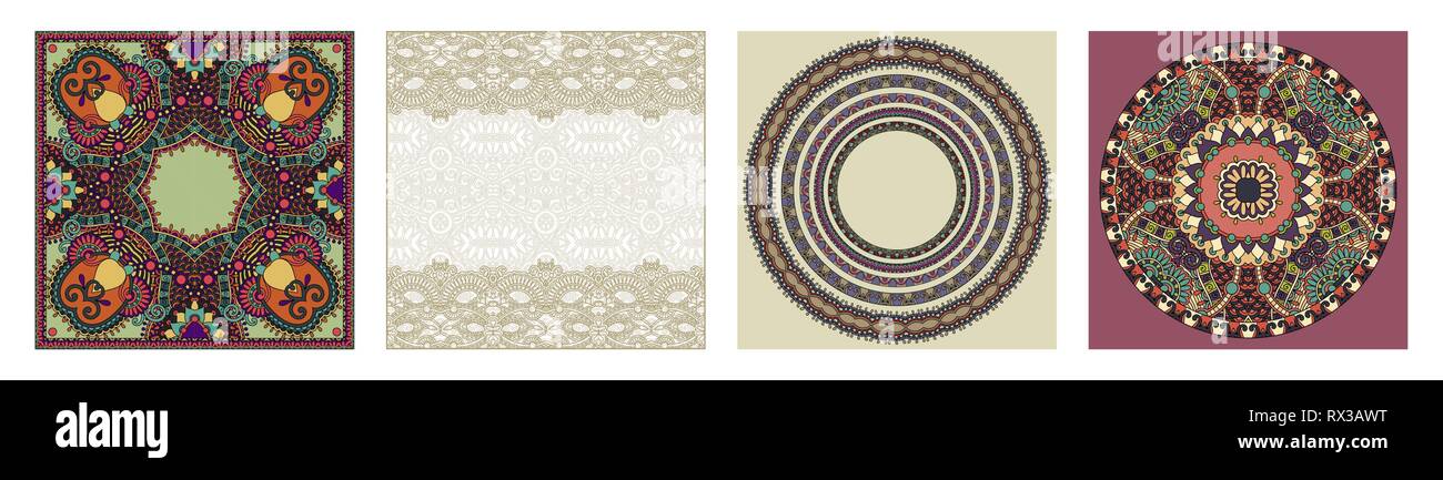 decorative design of circle dish template Stock Vector Image & Art - Alamy