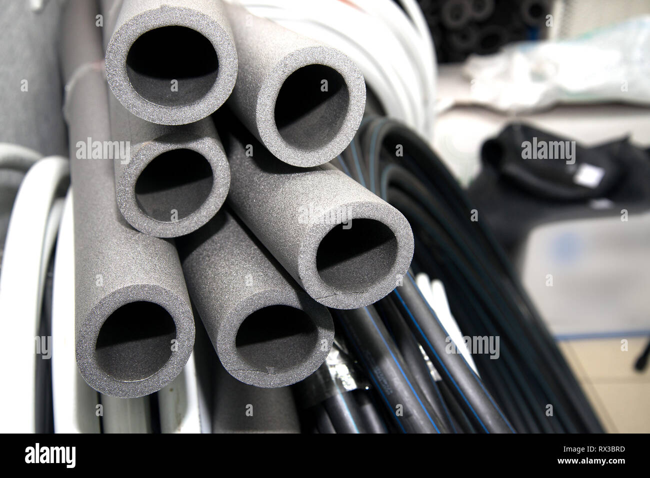Polyethylene pipe insulation hi-res stock photography and images - Alamy