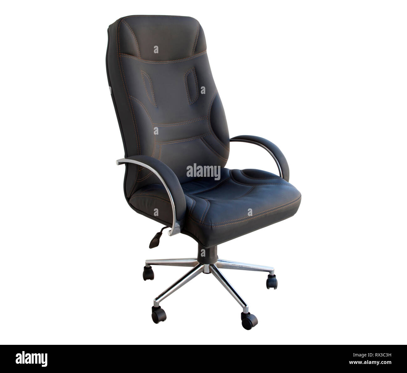 modern and leather office chair Stock Photo Alamy