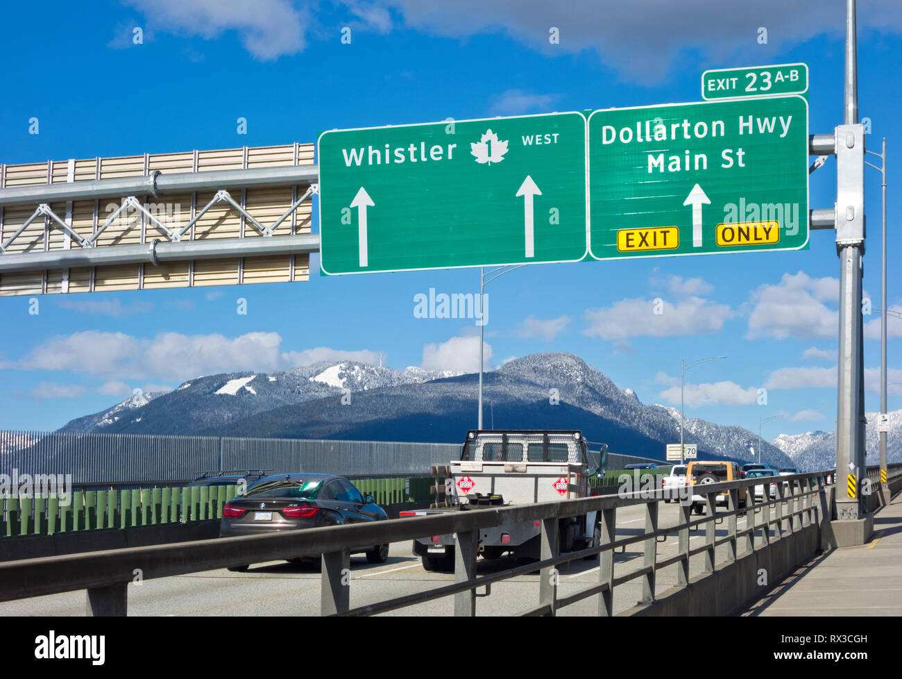 Ironworkers Memorial Bridge (Second Narrows Bridge) in Vancouver, BC