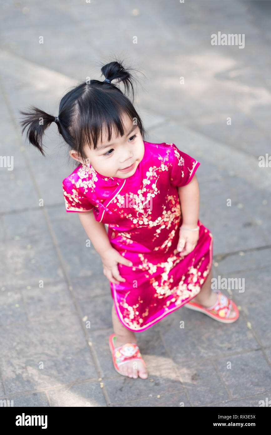 Cute little baby girl. Portrait of cute asian baby girl Stock ...