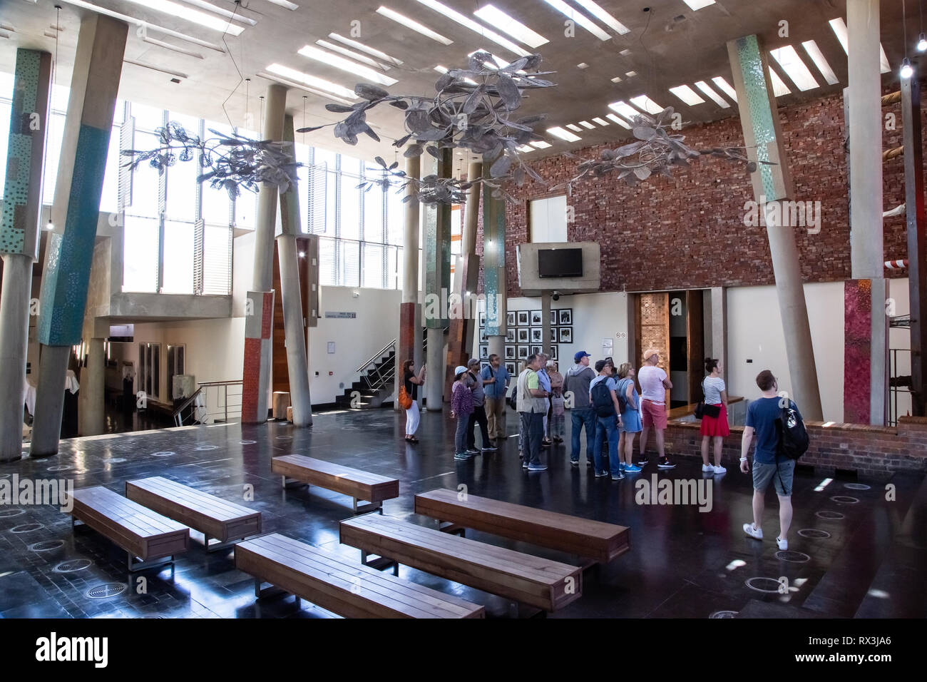 Johannesburg South Africa 17th February 2019 Interior View Of Constitutional Court In City Centre Stock Photo Alamy