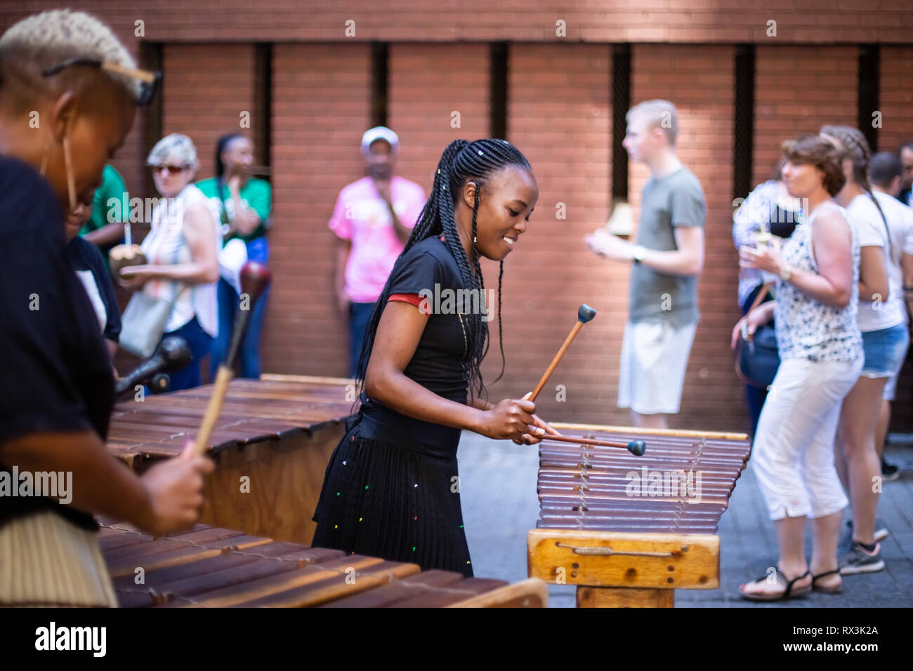 Johannesburg, South Africa, 24th February 2019 Women playing marimba