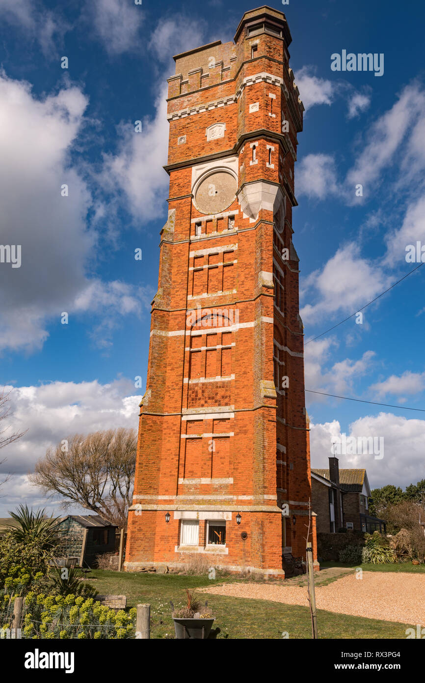 Littlestone, Kent Water Tower Stock Photo