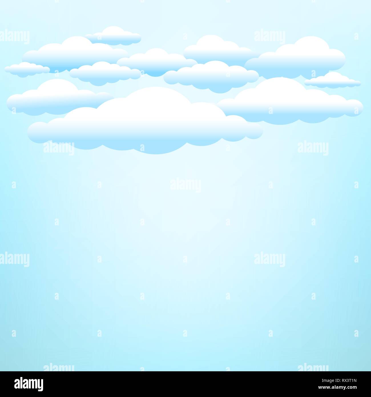 clouds on blue sky background Stock Vector