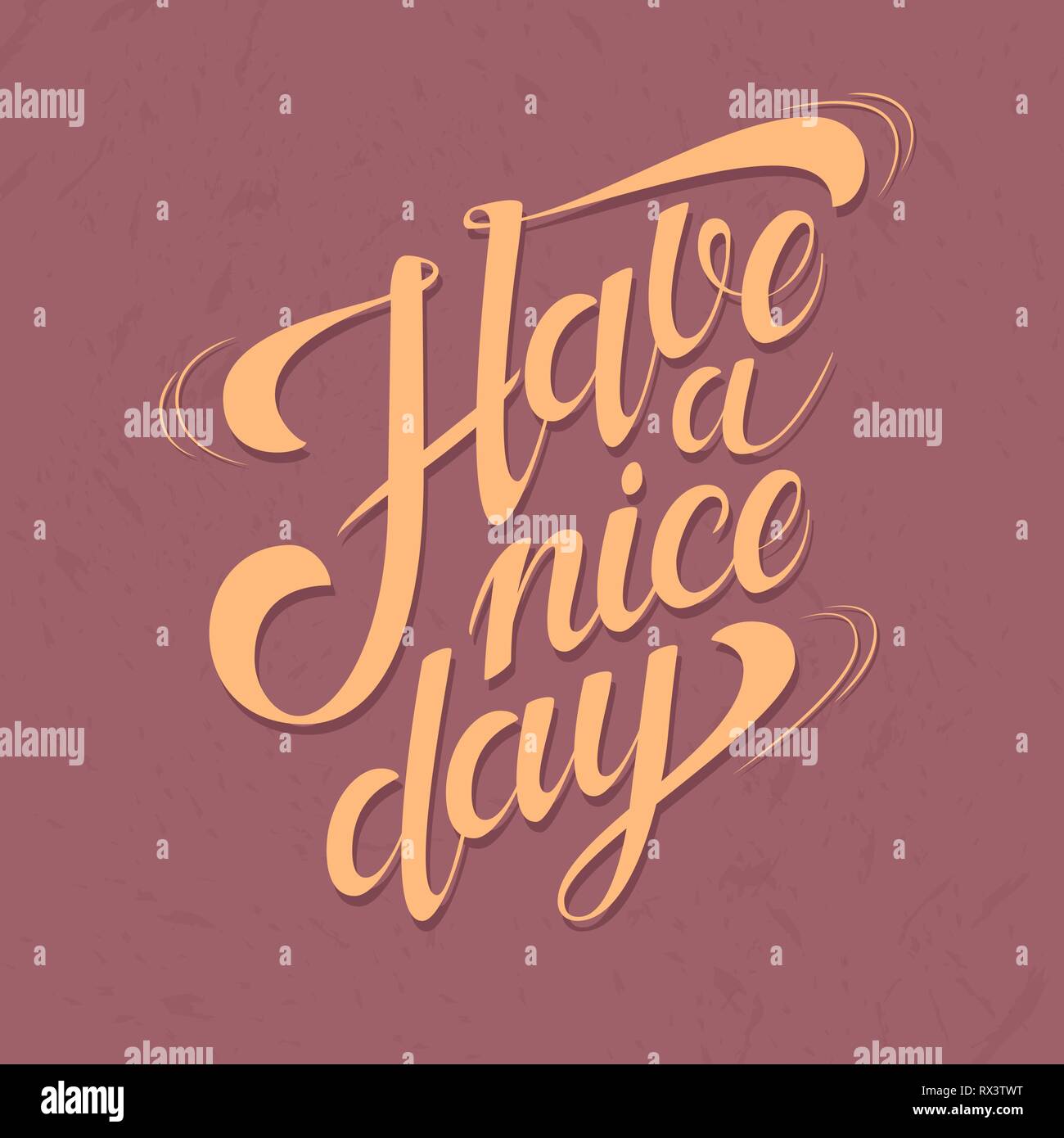 Have a nice day retro hippie design illustration, positive message