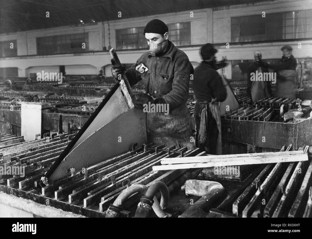 italy, veneto, porto marghera industry, 1930-40 Stock Photo
