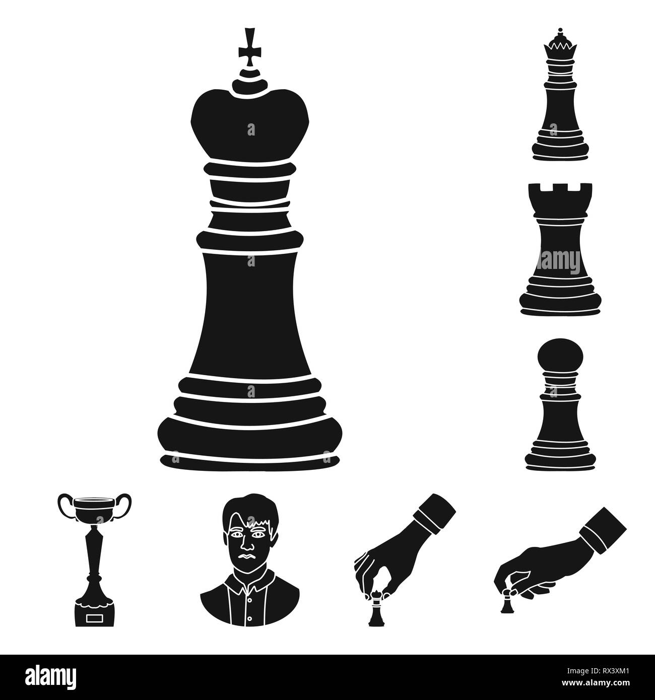 Chess rook Black and White Stock Photos & Images - Alamy