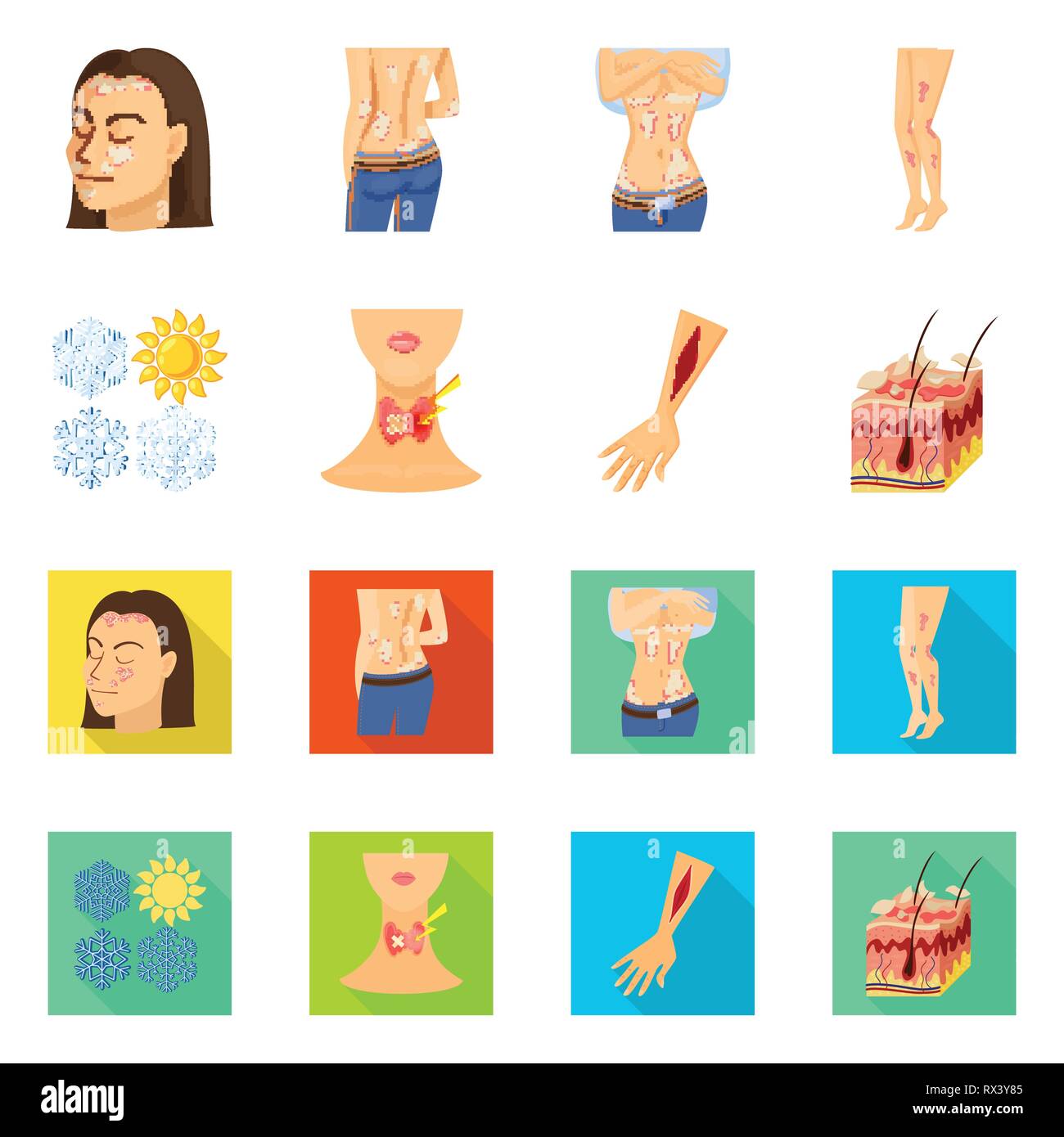 psoriasis,snowflake,endocrine,injury,skin,body,falling,system,arm ...