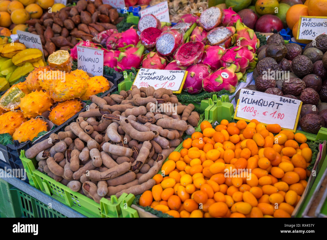 Obst und Gemüse - gesund und frisch Stock Photo