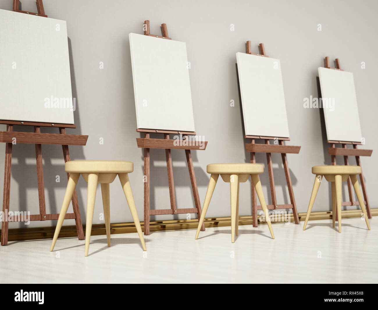 Canvas stand hi-res stock photography and images - Alamy