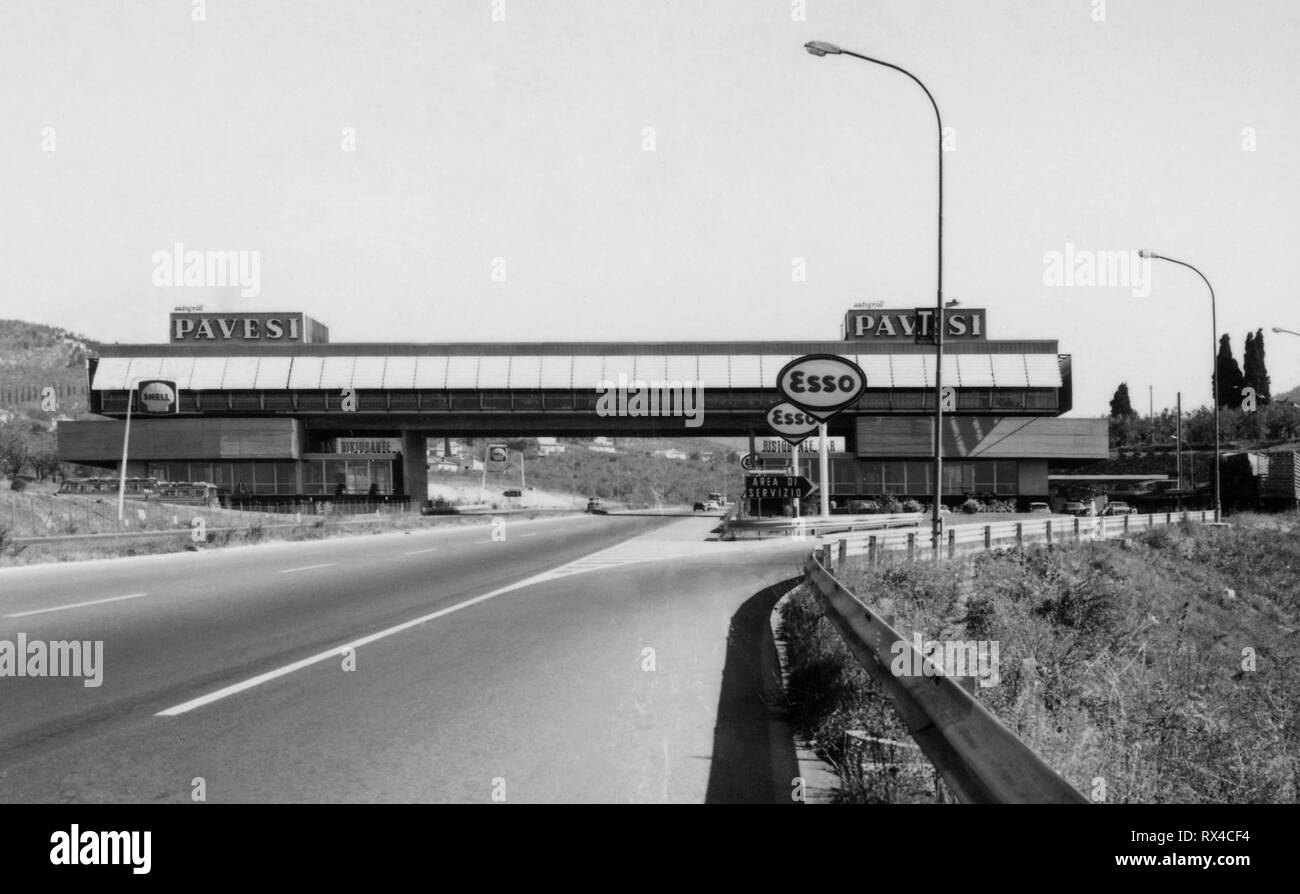 autogrill pavesi, 1965 Stock Photo Alamy