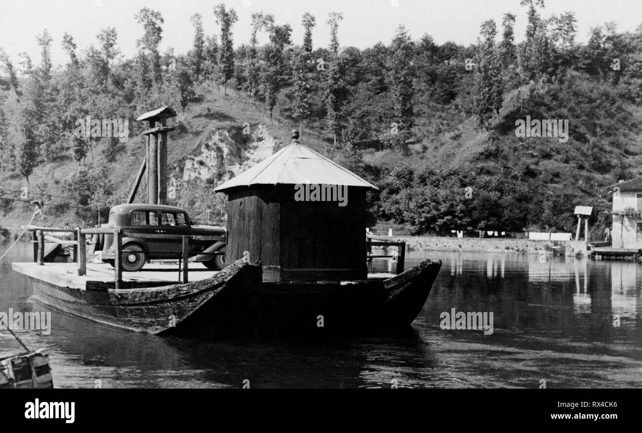 Vintage ferry boat Black and White Stock Photos & Images - Alamy