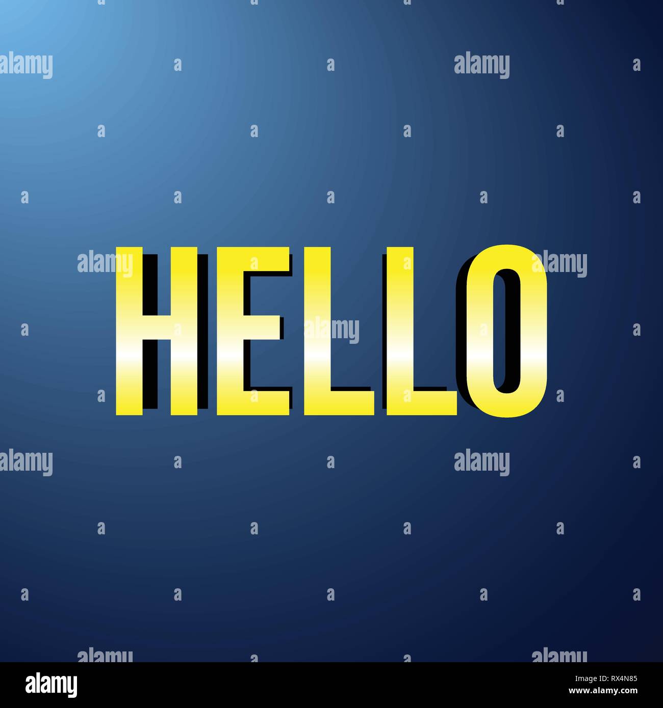 hello. Life quote with modern background vector illustration Stock ...