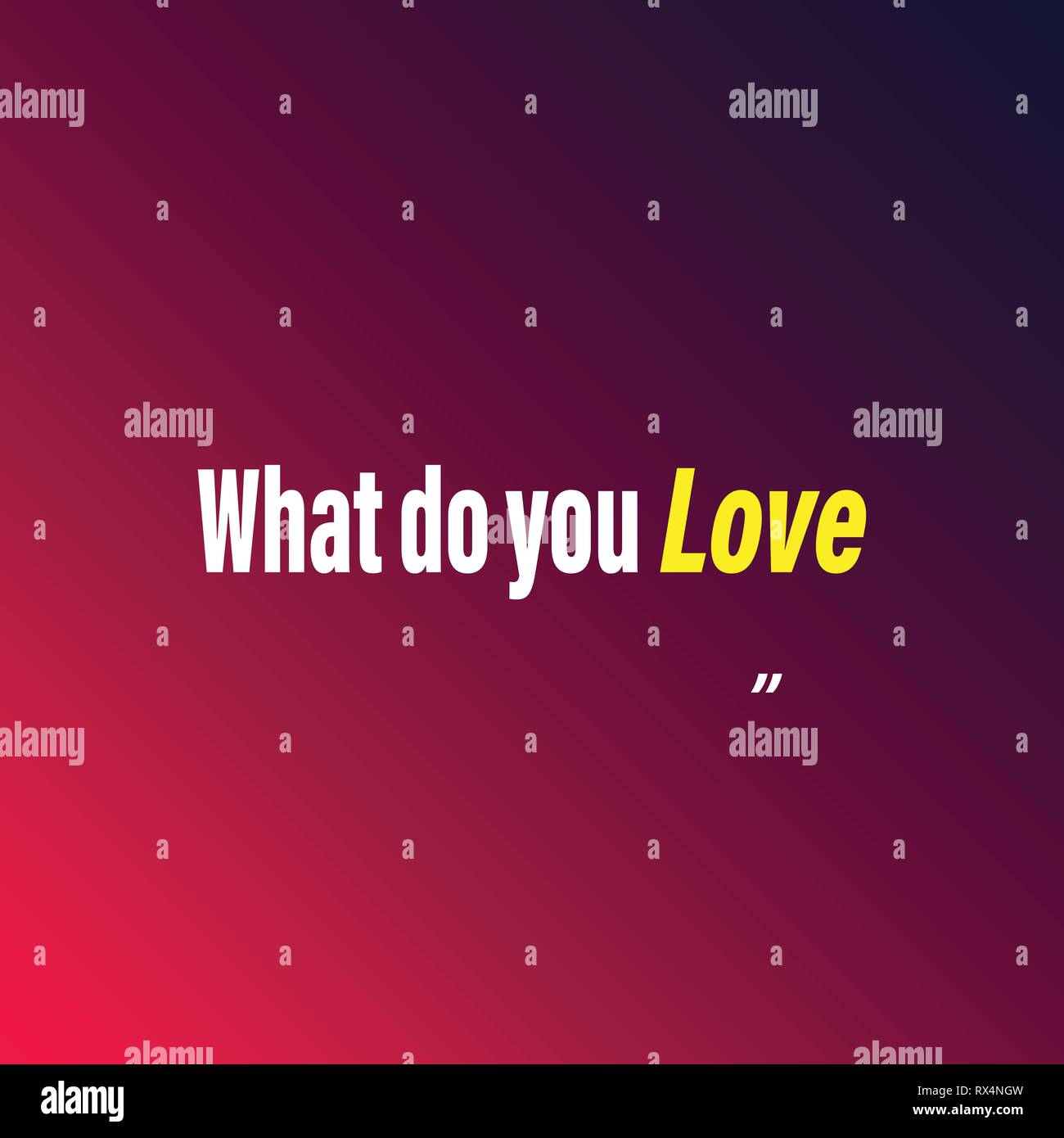 what do you love. Love quote with modern background vector illustration Stock Vector Image & Art