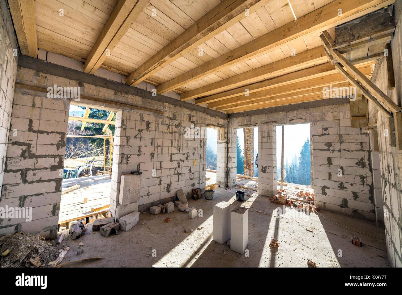 House Room Interior Under Construction And Renovation