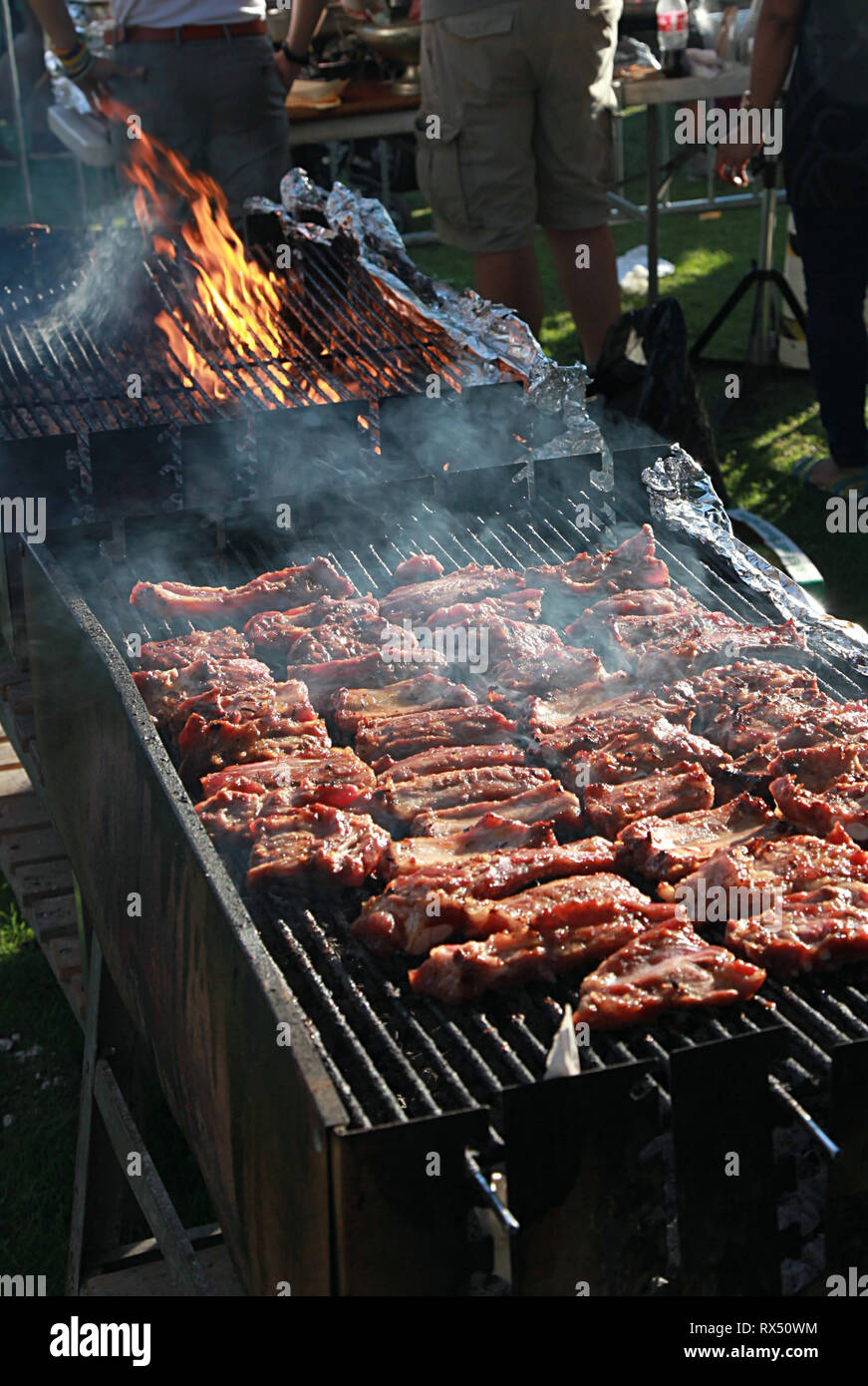 chicken on the barbecue, Leeds black music festival, Leeds Reggae