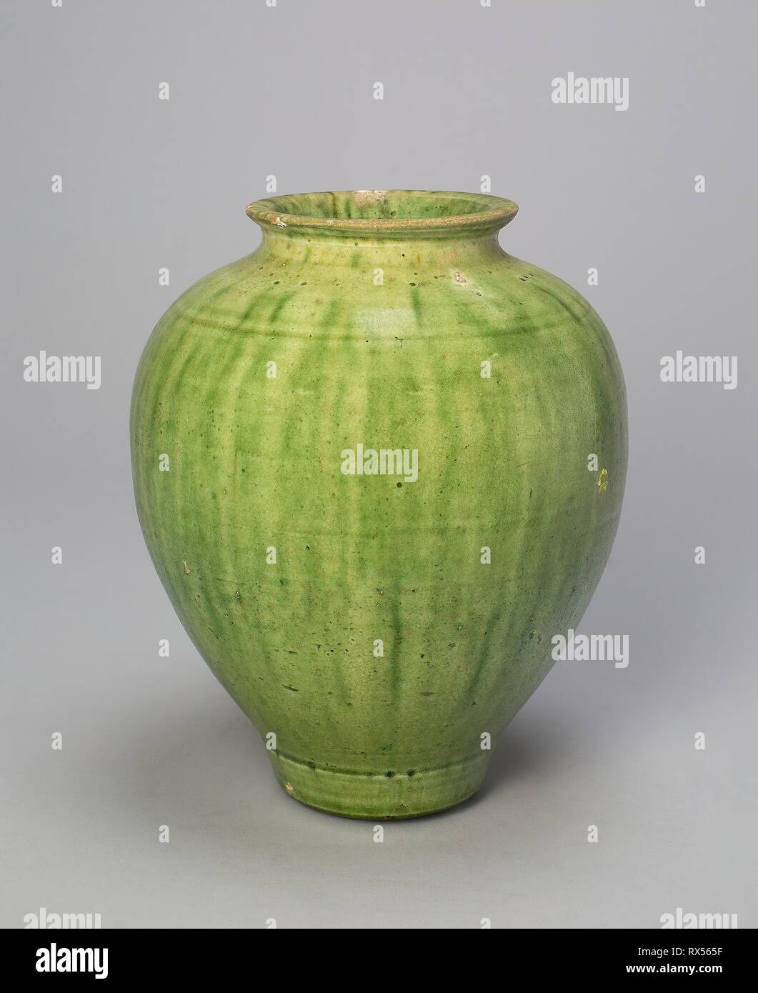 Green Glazed Rice Jar From Shanxi - 19thC - 4 Green Glazed Rice Jar From Shanxi - 19thC - 4