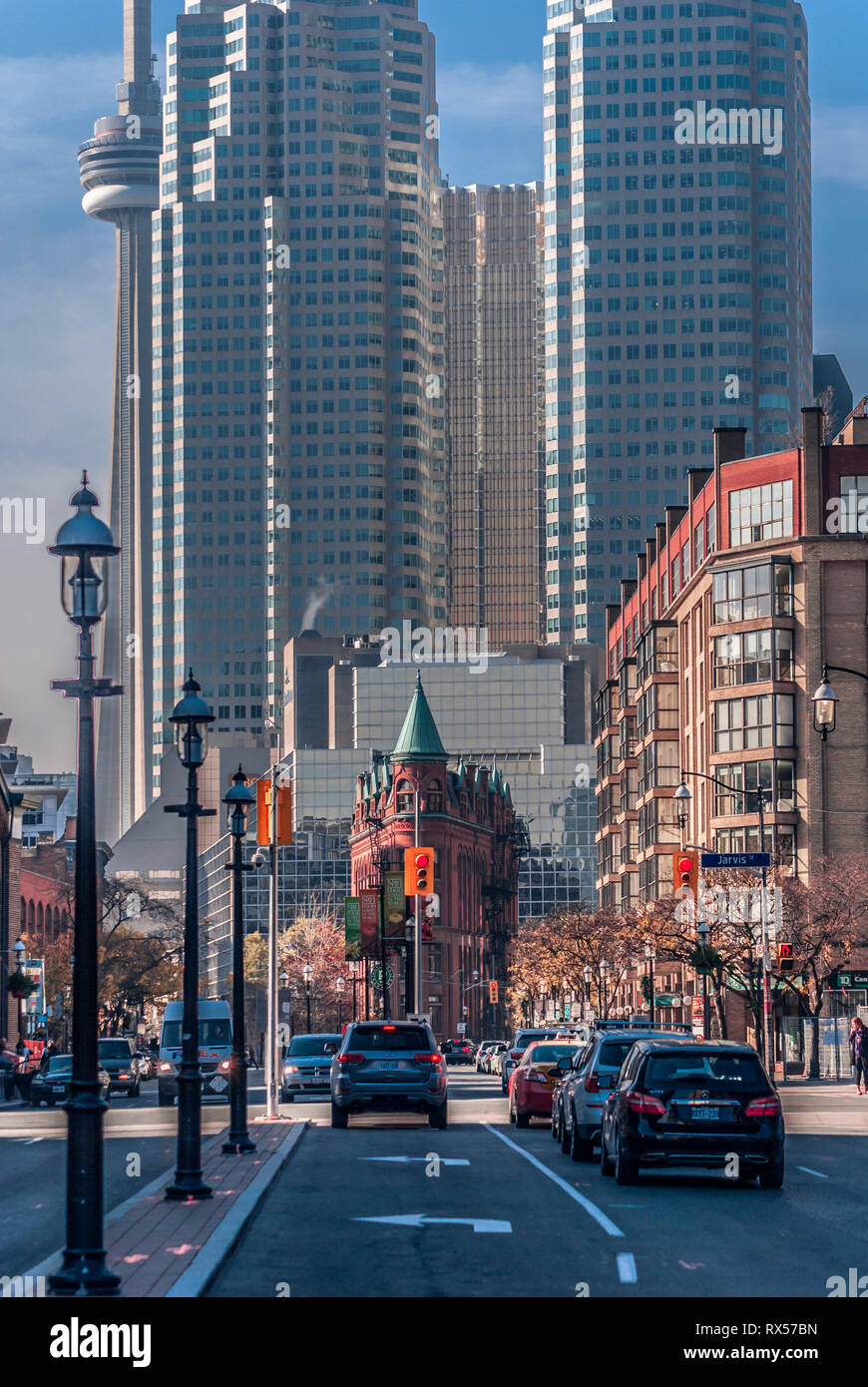 Flatiron building in downtown Toronto Stock Photo