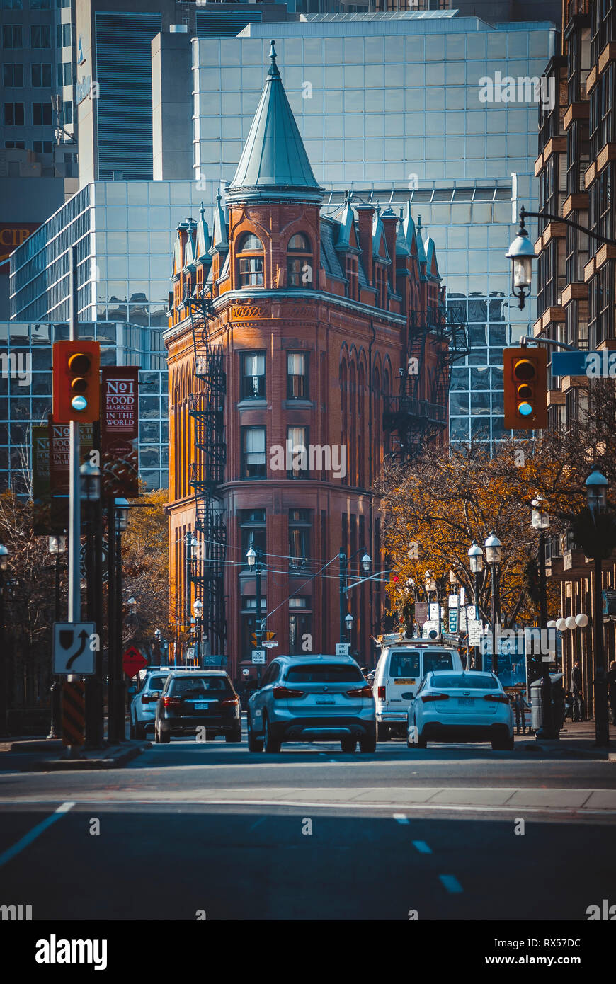 Flatiron building in downtown Toronto Stock Photo