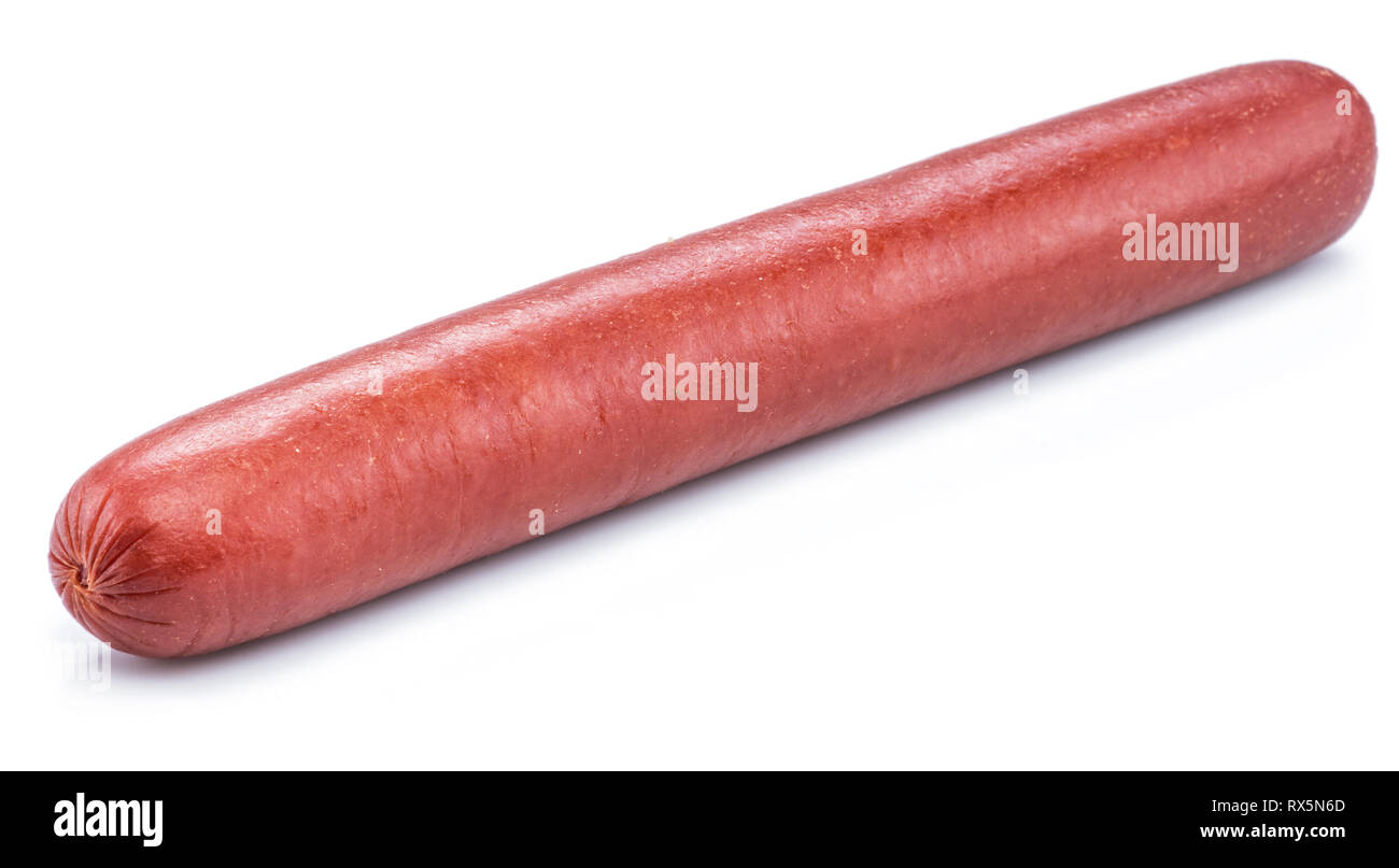 Frankfurter sausage isolated on white background. Stock Photo