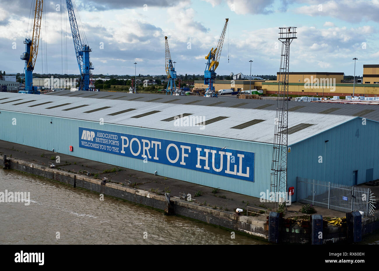 Pictured is Port of Hull, UK Stock Photo Alamy