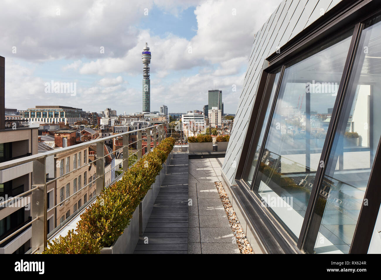 Terrace at Rathbone Place. Rathbone Place, London, United Kingdom ...