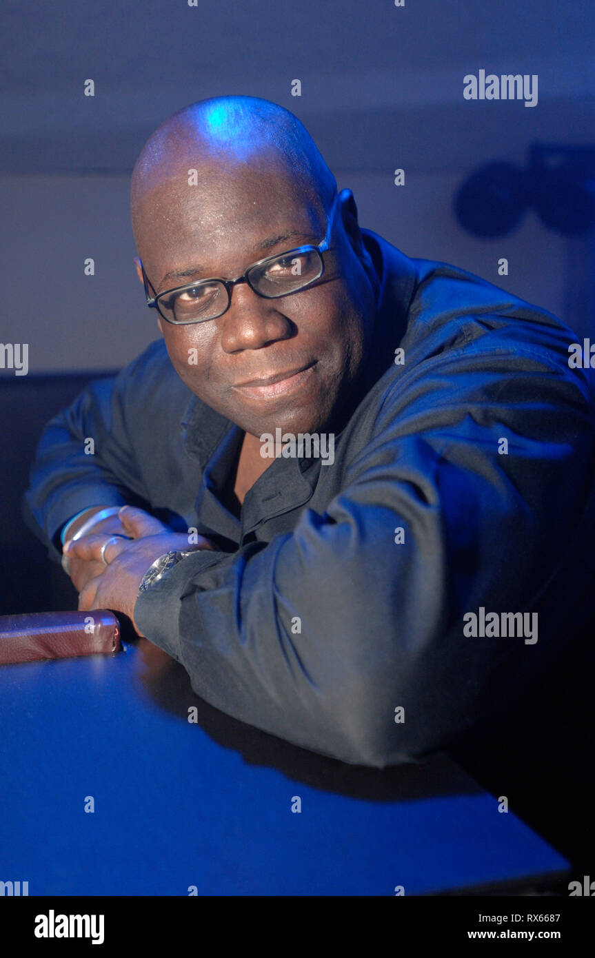 legendary UK DJ Carl Cox pictured at the new Matter club and music venue at the 02 dome London.  20 09 2008 Stock Photo