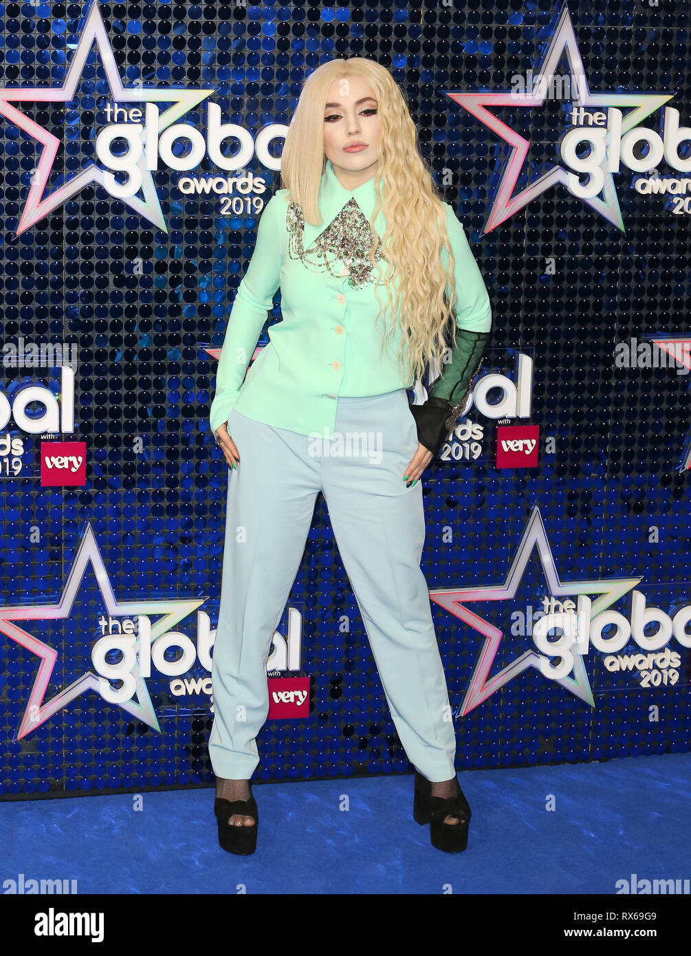 Ava Max attends The Global Awards 2019 at the Eventim Hammersmith