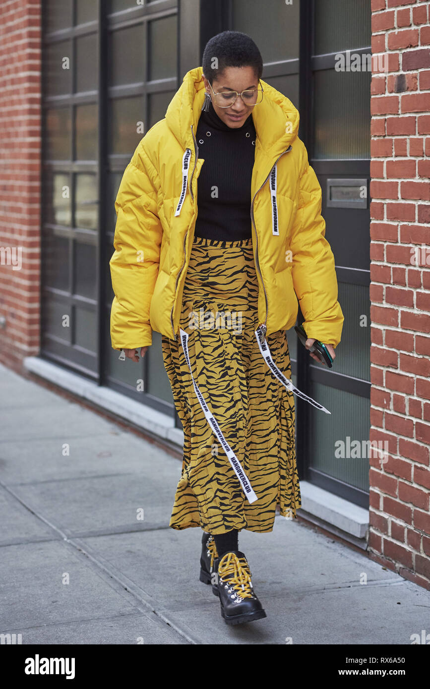 February 28, 2019 - Tamu McPherson seen on the street in Manhattan, New York during NYFW FW 2019 Credit: Wonwoo Lee/ZUMA Wire/Alamy Live News Stock Photo