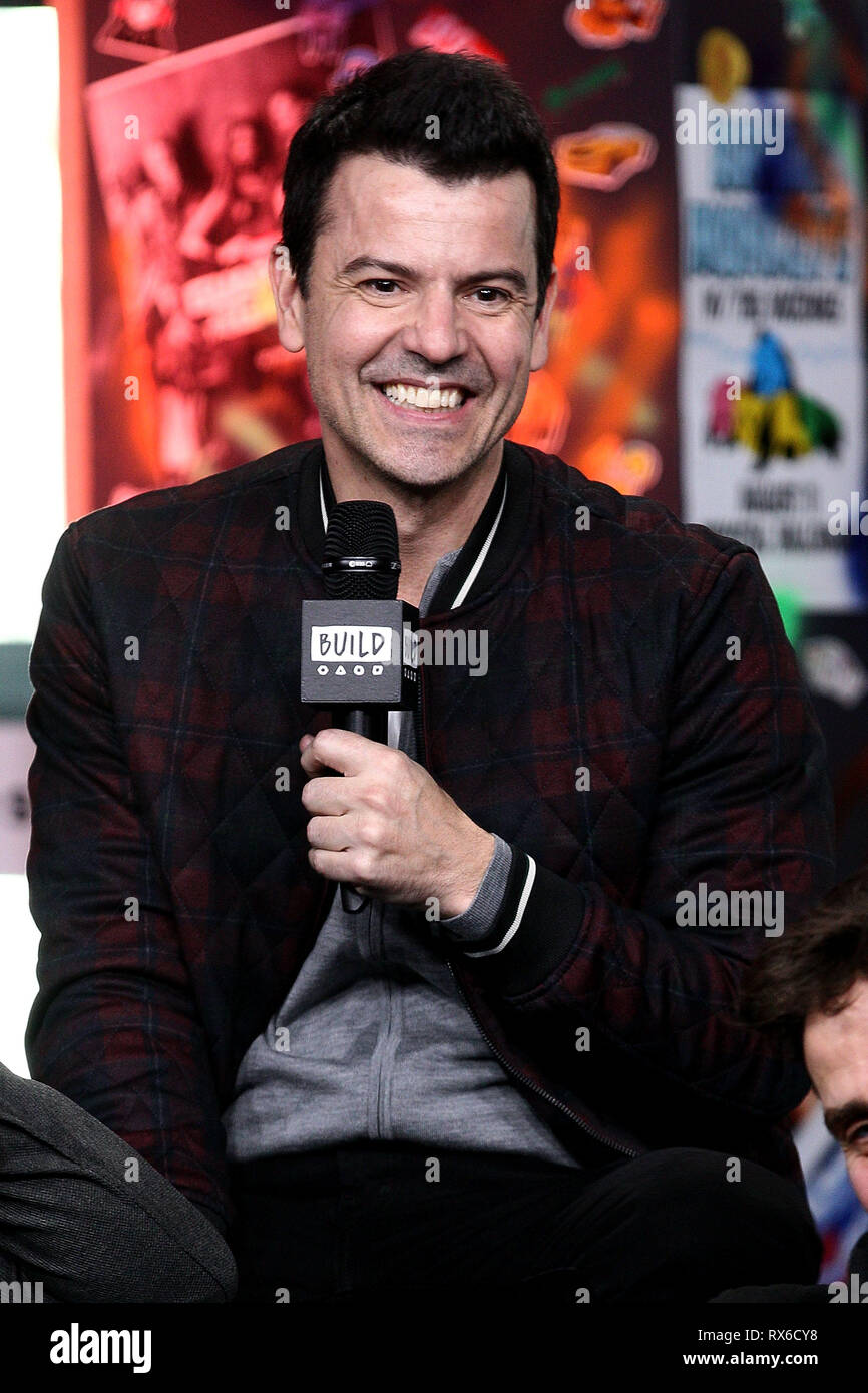 New York, USA. 08 Mar, 2019. Jordan Knight at The Friday, Mar 8, 2019 BUILD Series with New Kids On The Block discussing The 'Hangin' Tough' reissue at BUILD Studio in New York, USA. Credit: Steve Mack/S.D. Mack Pictures/Alamy Live Credit: Steve Mack/Alamy Live News Stock Photo