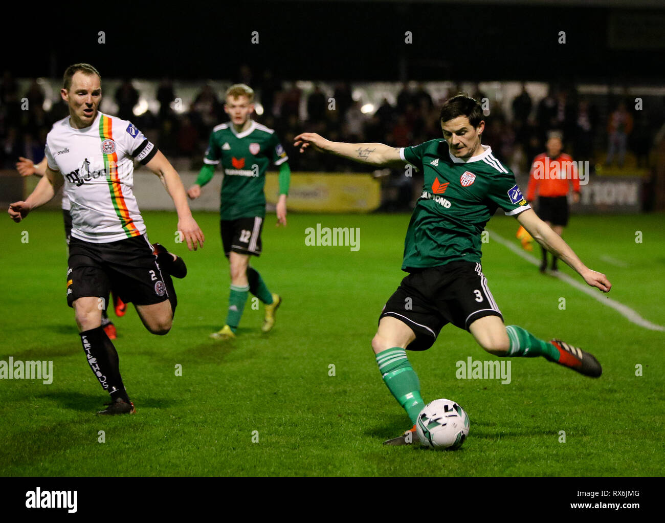 Dublin, Republic Of Ireland. 08th Mar, 2019. CIARAN COLL of Derry City
