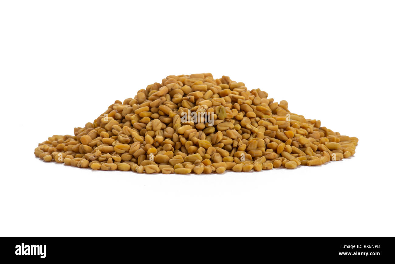 Pile Of Fenugreek Seeds Stock Photo Alamy