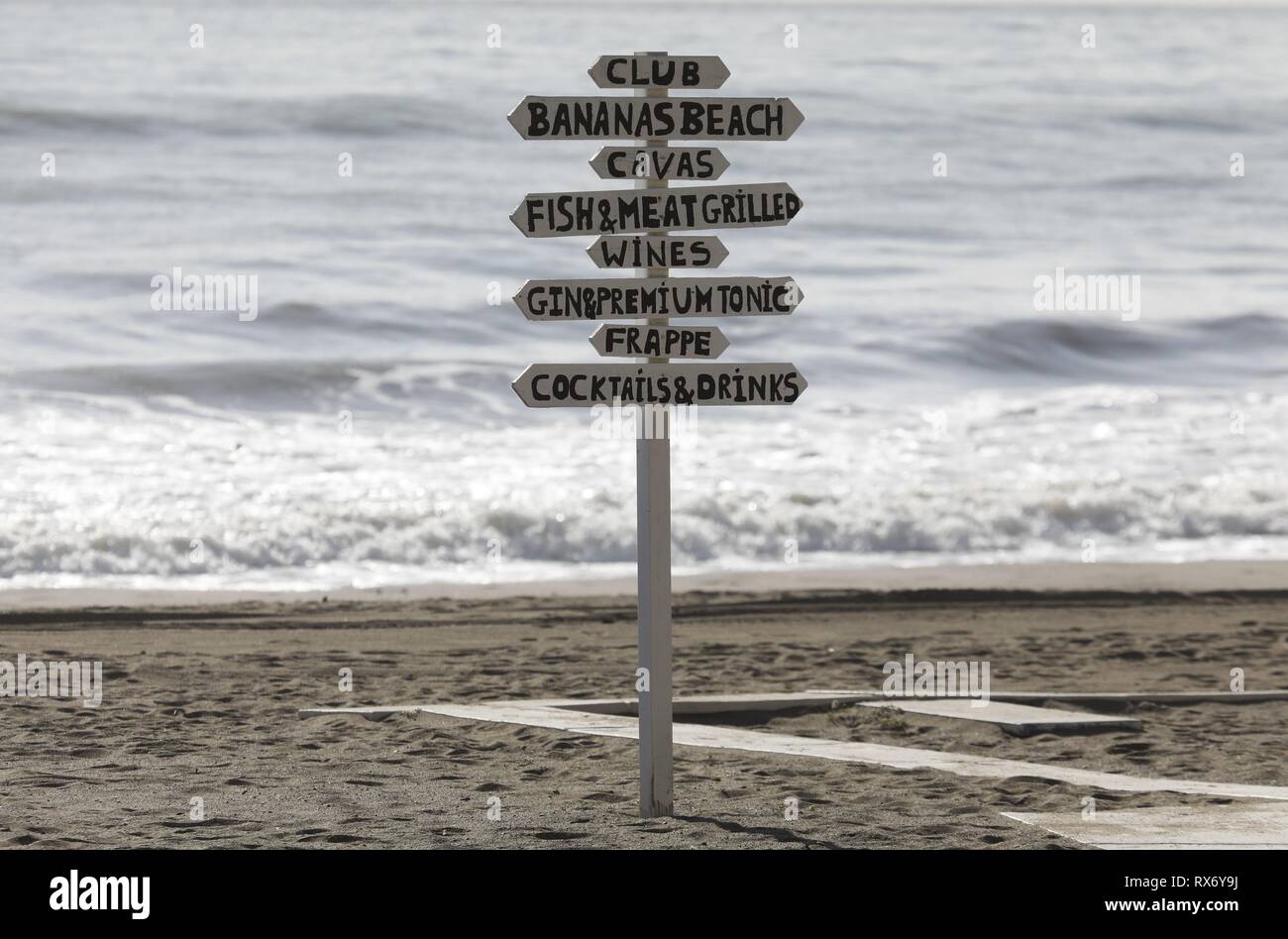 Way Beach Torremolinos Stock Photos Way Beach Torremolinos