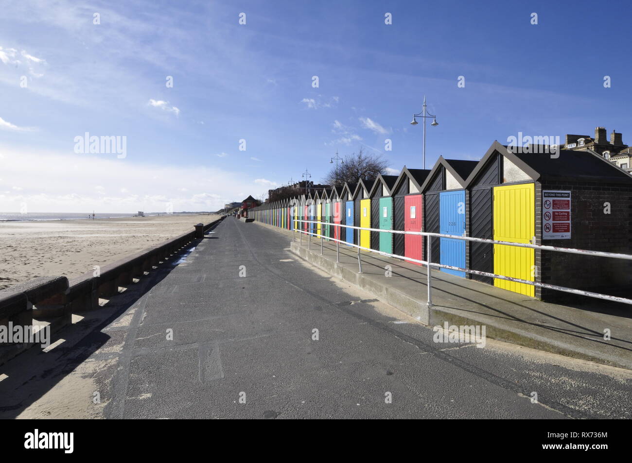 Beach huts at South Beach Lowestoft Suffolk, England UK Stock Photo Alamy