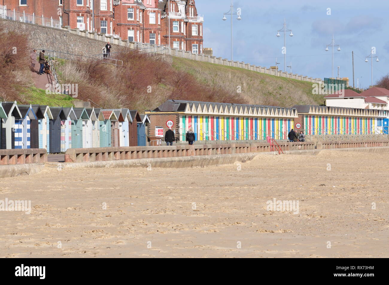 Beach huts at South Beach Lowestoft Suffolk, England UK Stock Photo Alamy