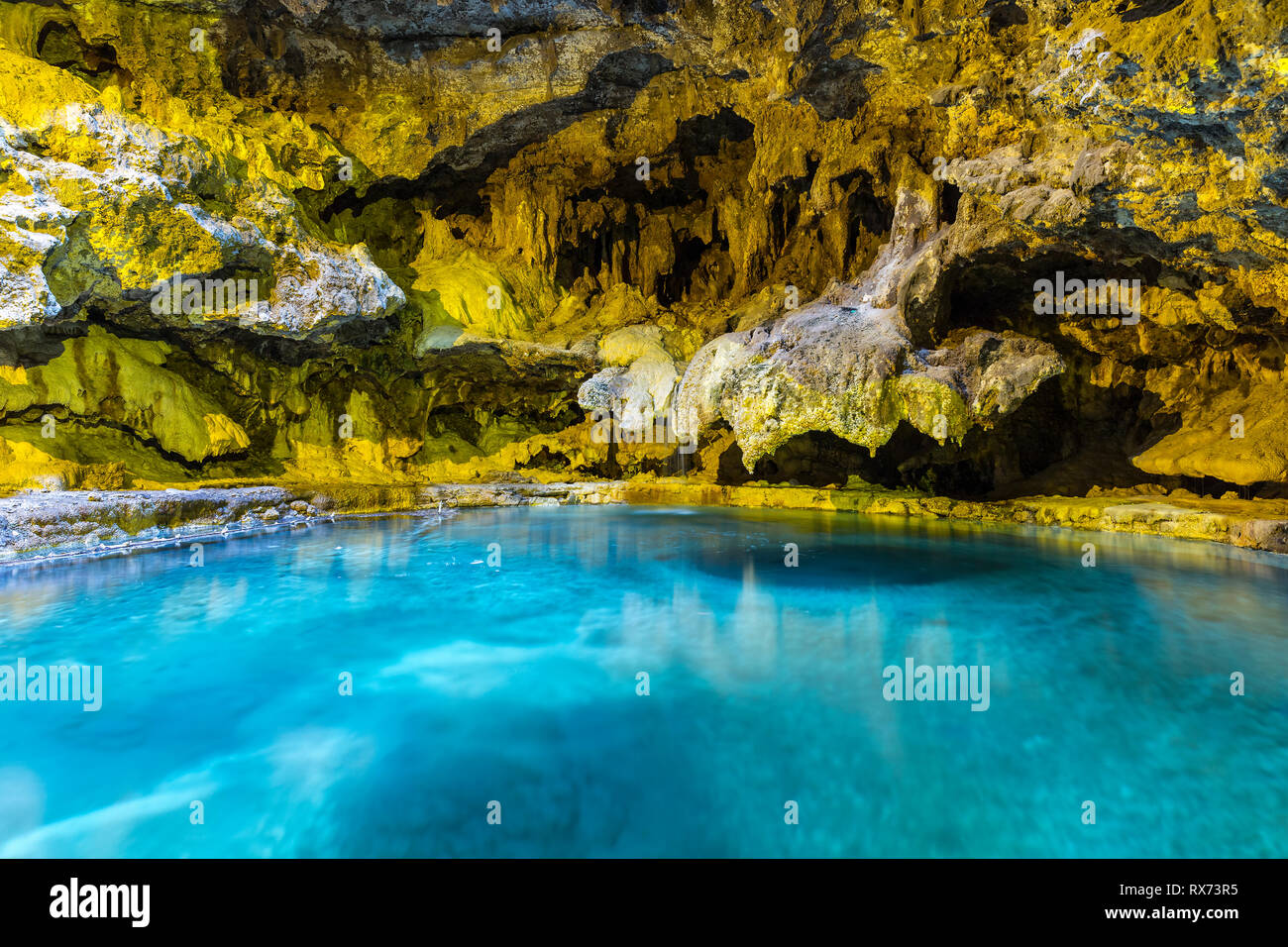 Cave and Basin National Historic Site, Banff National Park, Alberta, Canada. Stock Photo