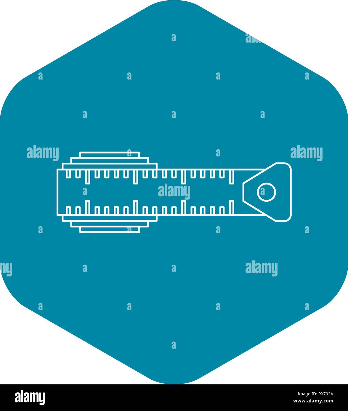 Measuring centimeter icon, outline style Stock Vector Image & Art - Alamy