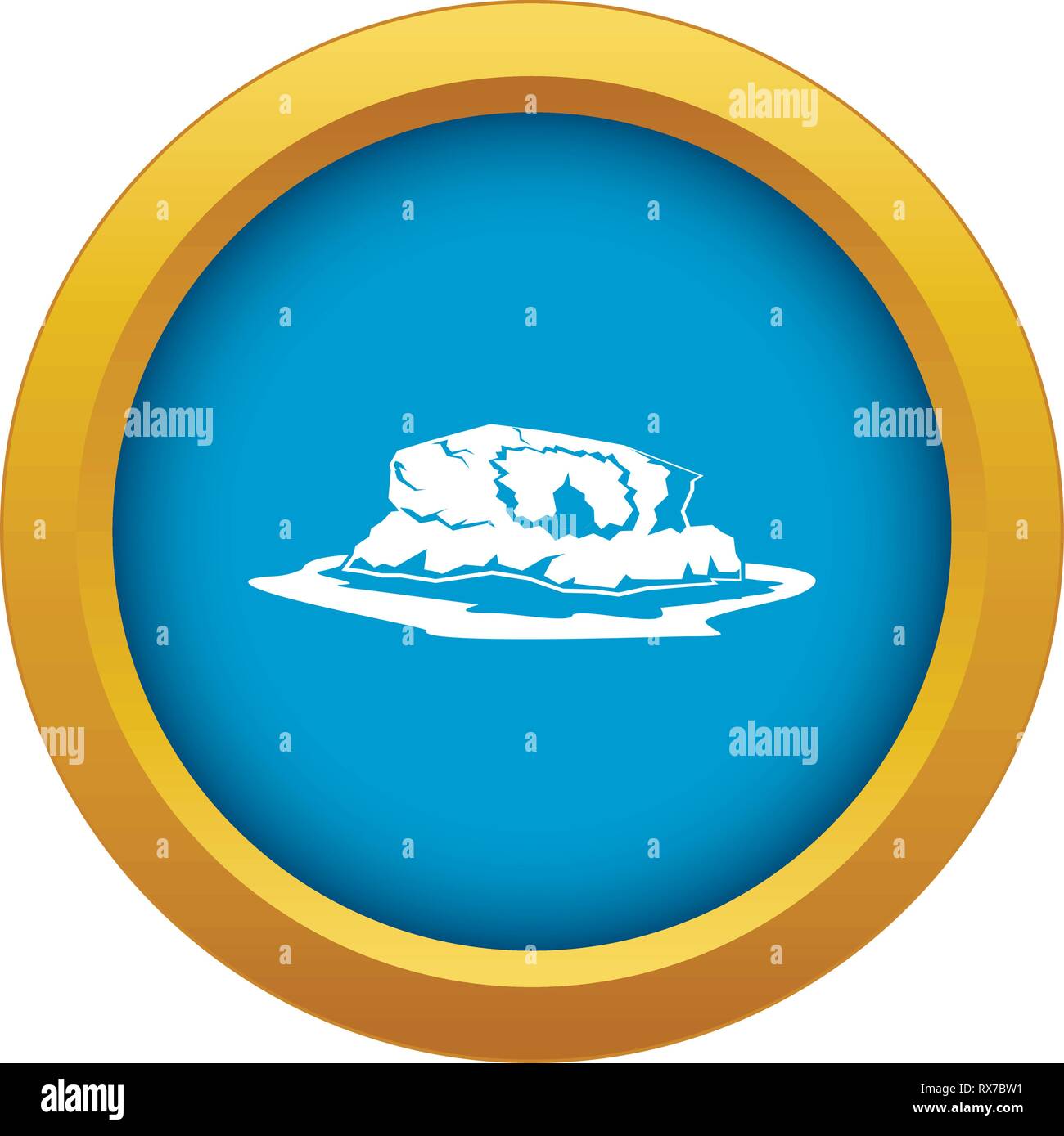 High cliff rock blue water Stock Vector Images - Alamy