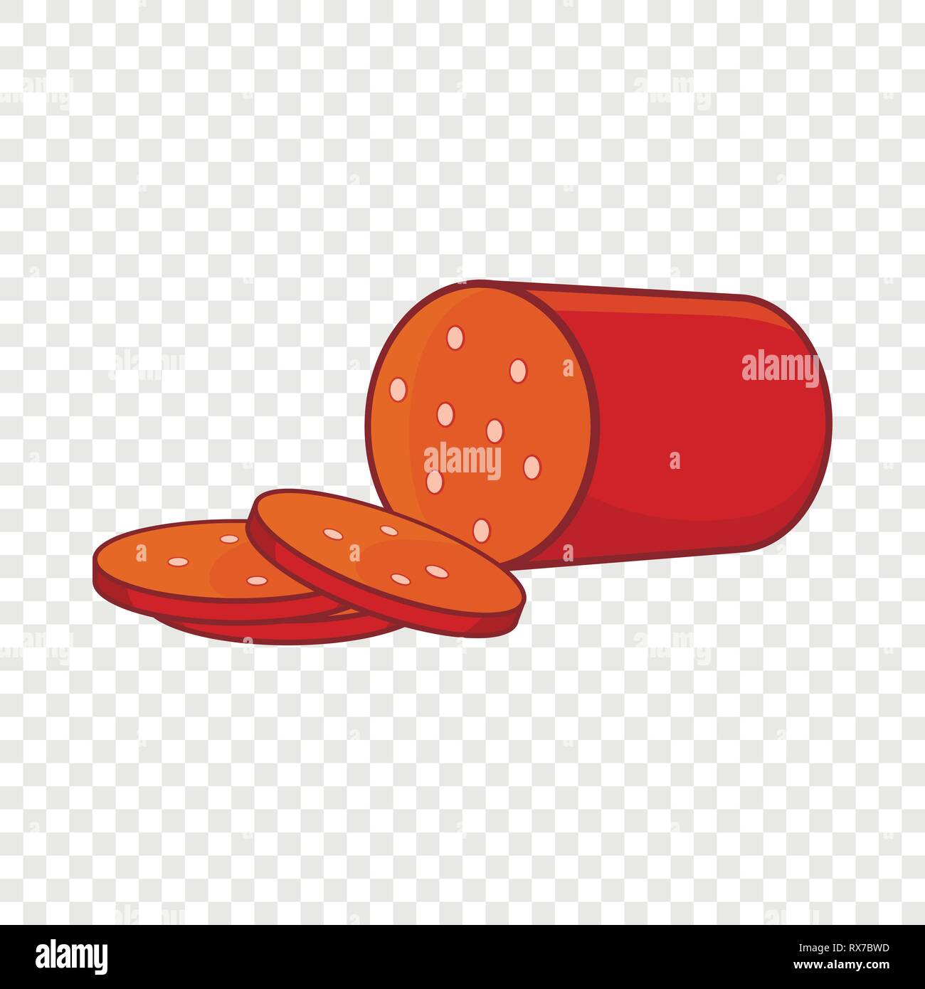 Salami icon, cartoon style Stock Vector Image & Art Alamy