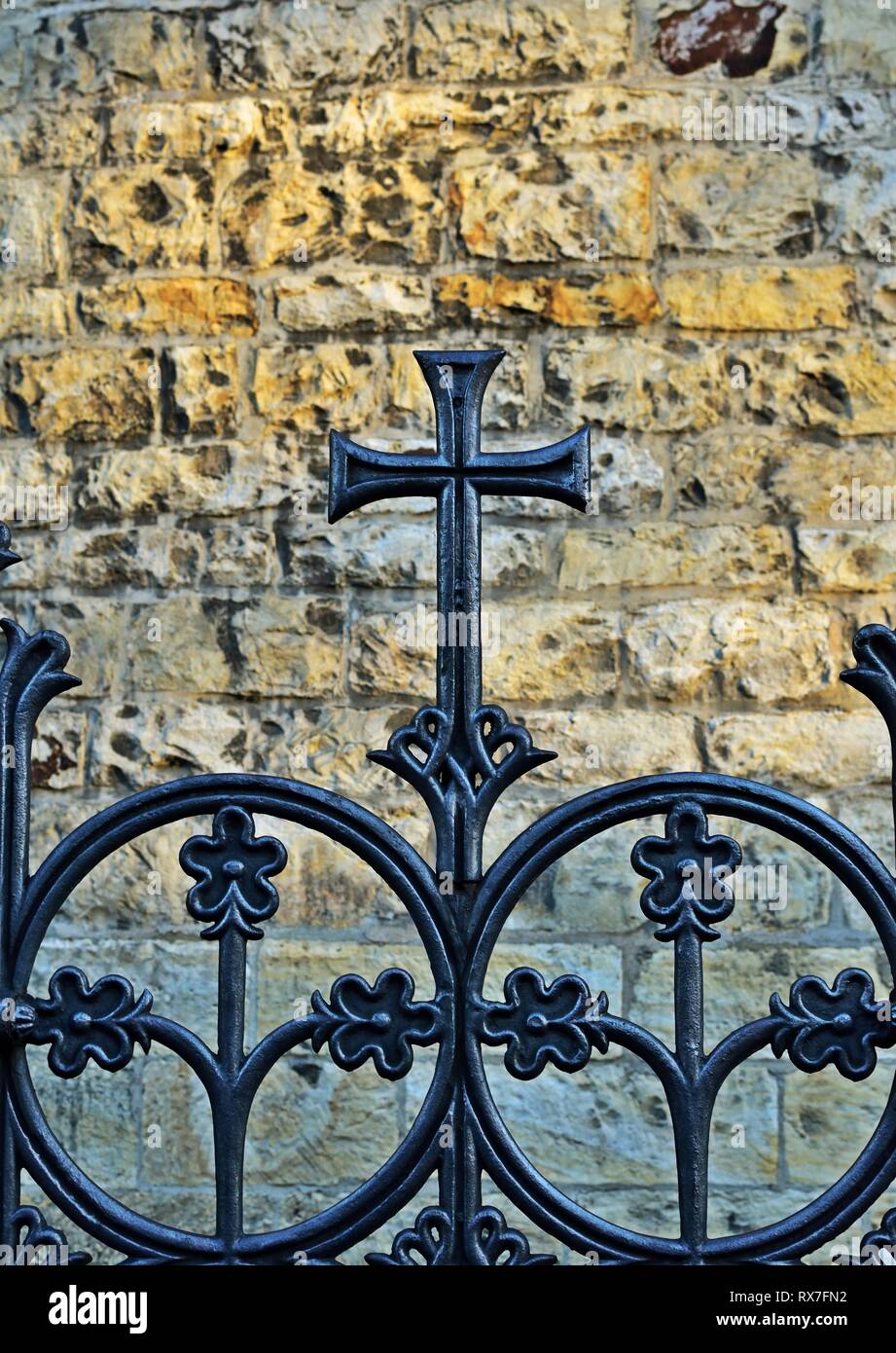 Prague minimal - iron cross Stock Photo
