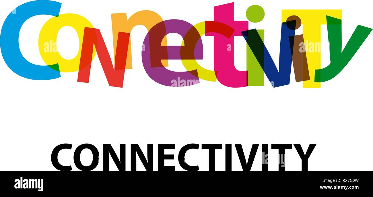 Vector connectivity. Broken text Stock Vector Image & Art - Alamy