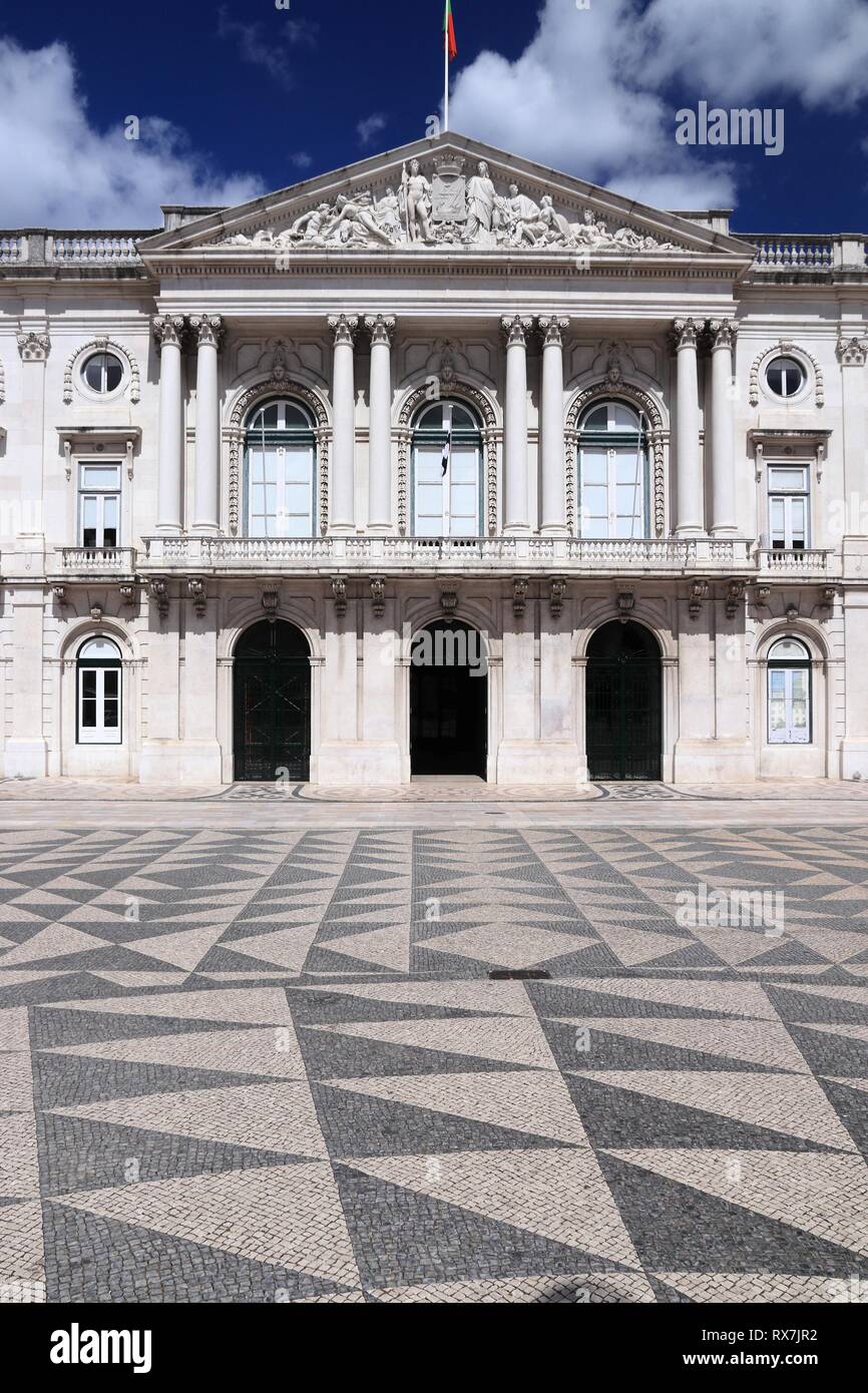 Lisbon city in Portugal. City Hall local government Stock Photo Alamy