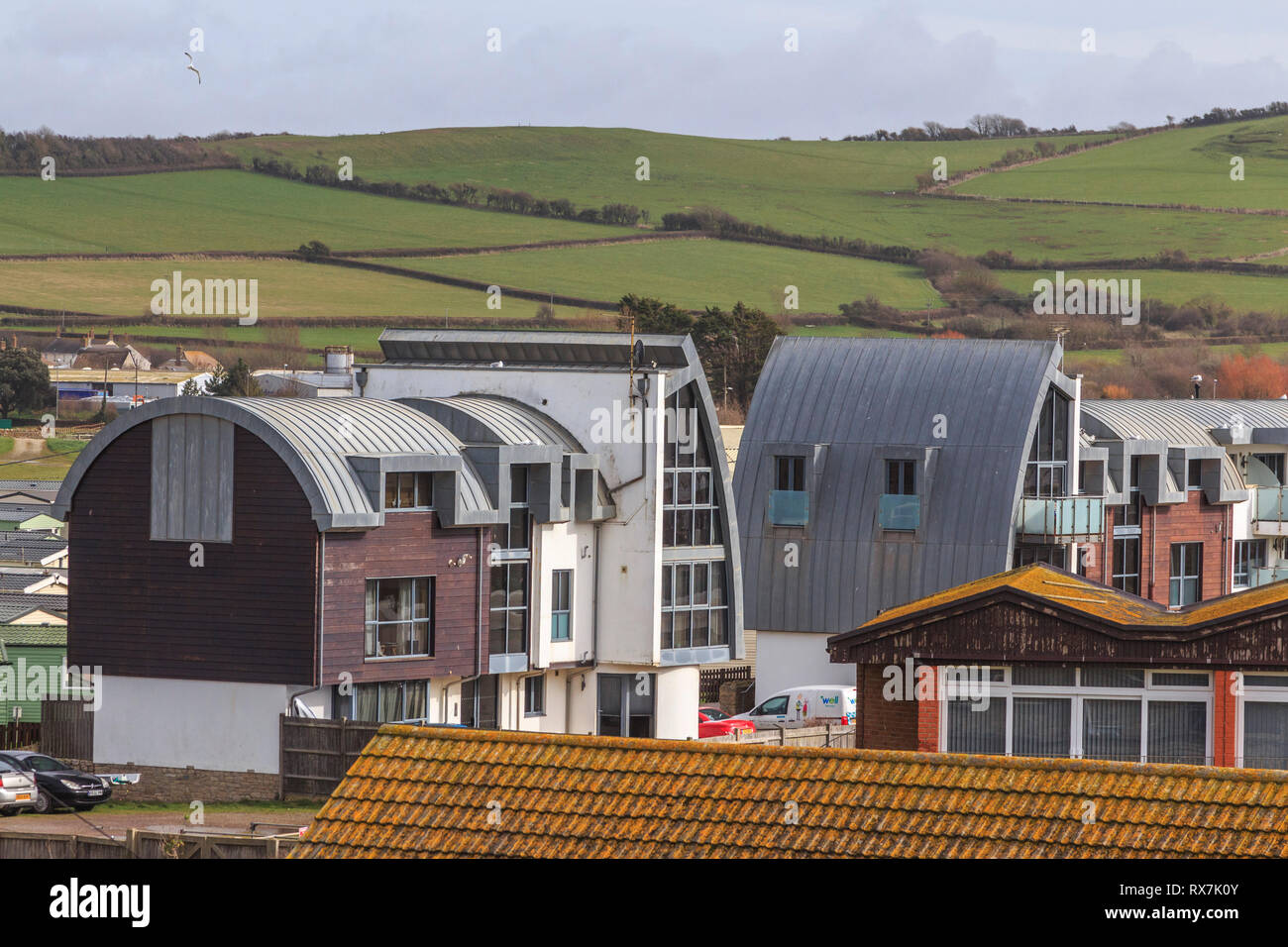 west bay, seaside town, dorset, england, uk Stock Photo Alamy