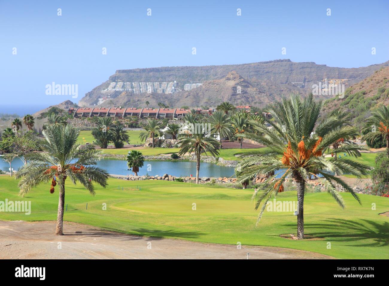 Gran Canaria golf course public street view of a country club in