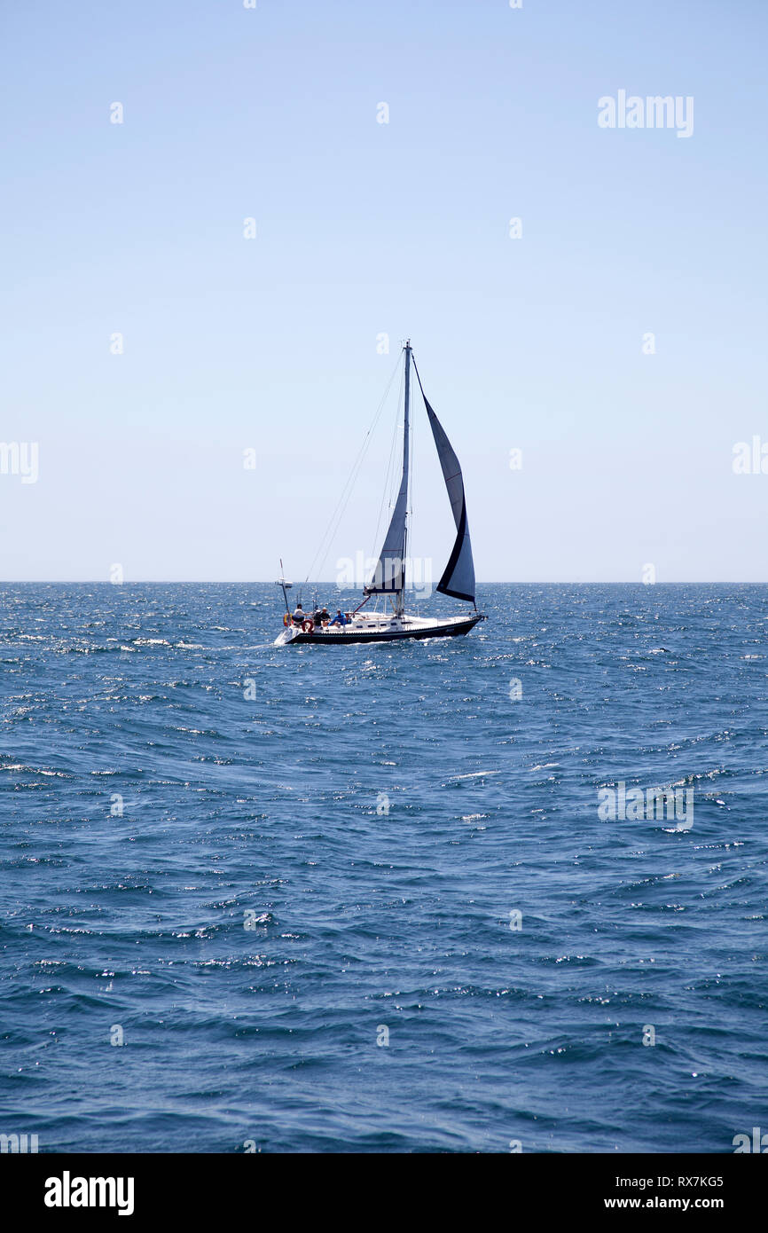 Sailing on Tabel Bay - Cape Town , South Africa Stock Photo