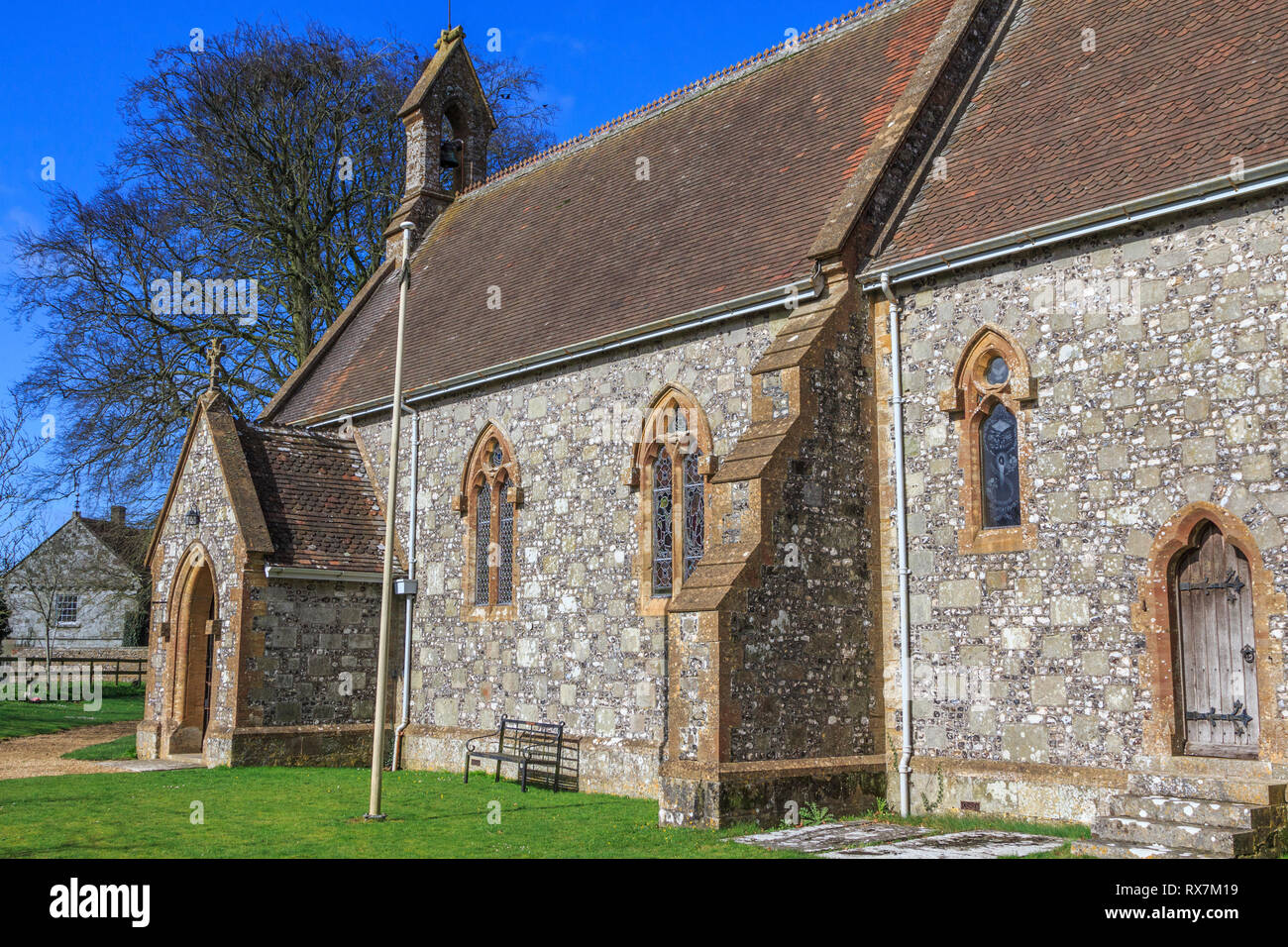 ashmore church , picturesque village, dorset, england, uk Stock Photo