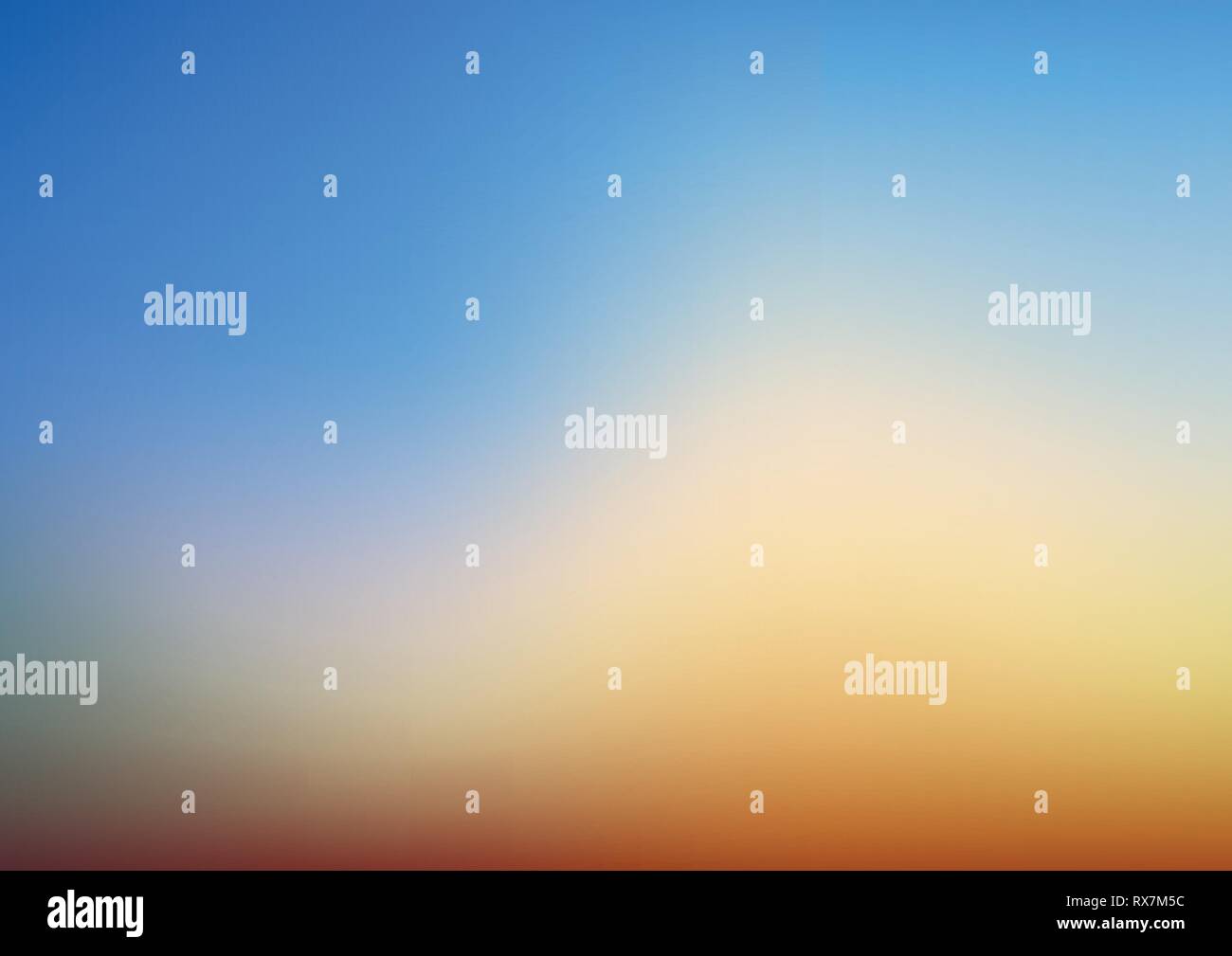 Horizontal Vector Illustration Of An Empty Sky Blue Coloured